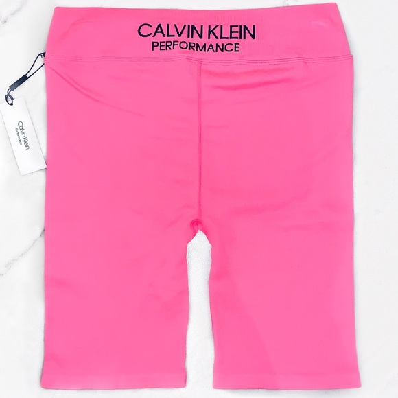 Calvin Klein Pants - Calvin Klein | Hot Pink Ribbed Biker Short NEW